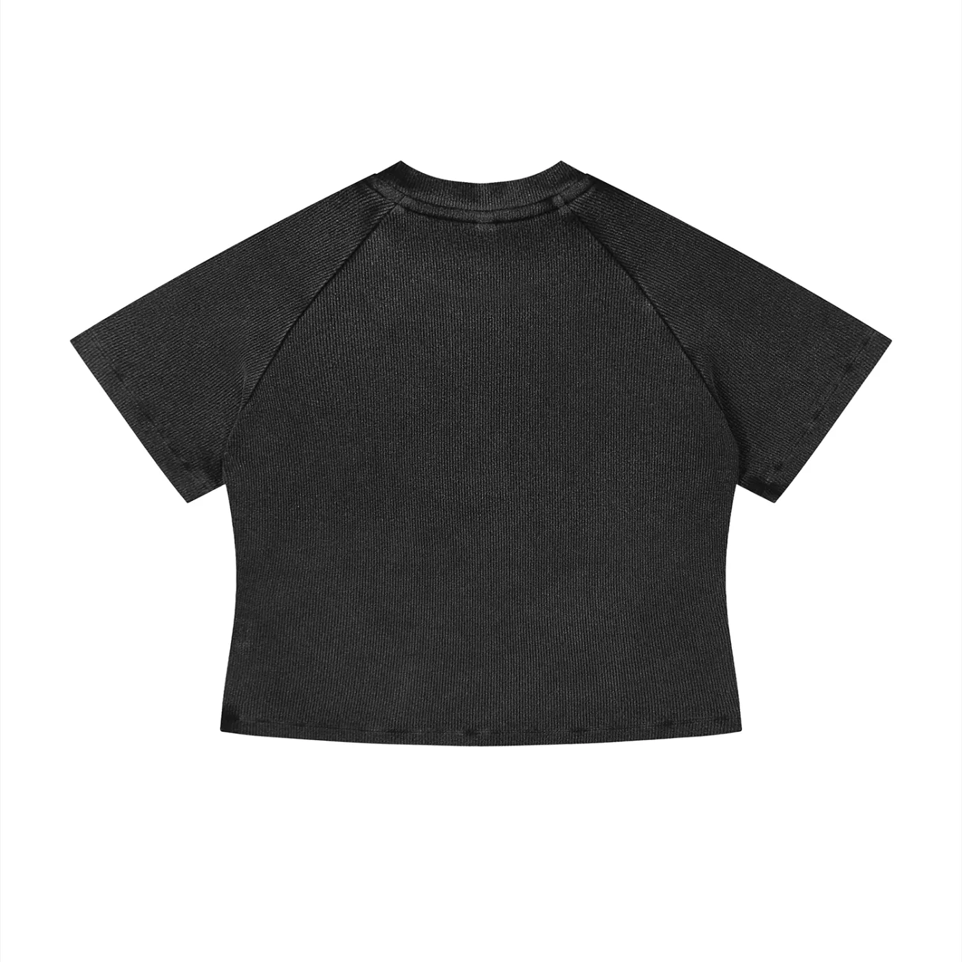 Women’s Mineral Wash Crop T-Shirt - Image 2