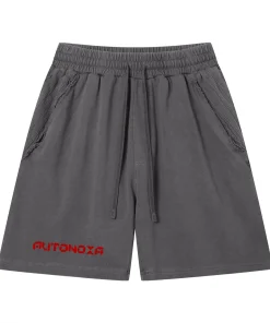 Unisex Washed Raw Edge Shorts