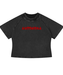 Women’s Mineral Wash Crop T-Shirt