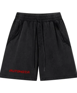 Unisex Washed Raw Edge Shorts